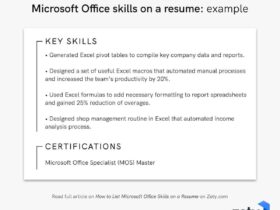 How to List Microsoft Office Skills on Resume