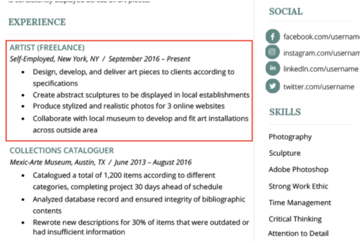 How to Put Freelance Work on Resume
