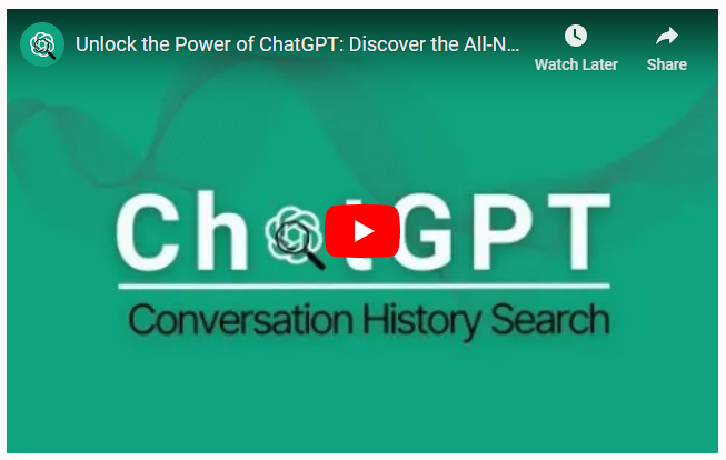 How to Search Chatgpt History